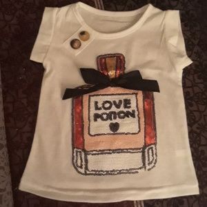 NWOT LITTLE GIRLS 2T "PERFUME BOTTLE" TEE